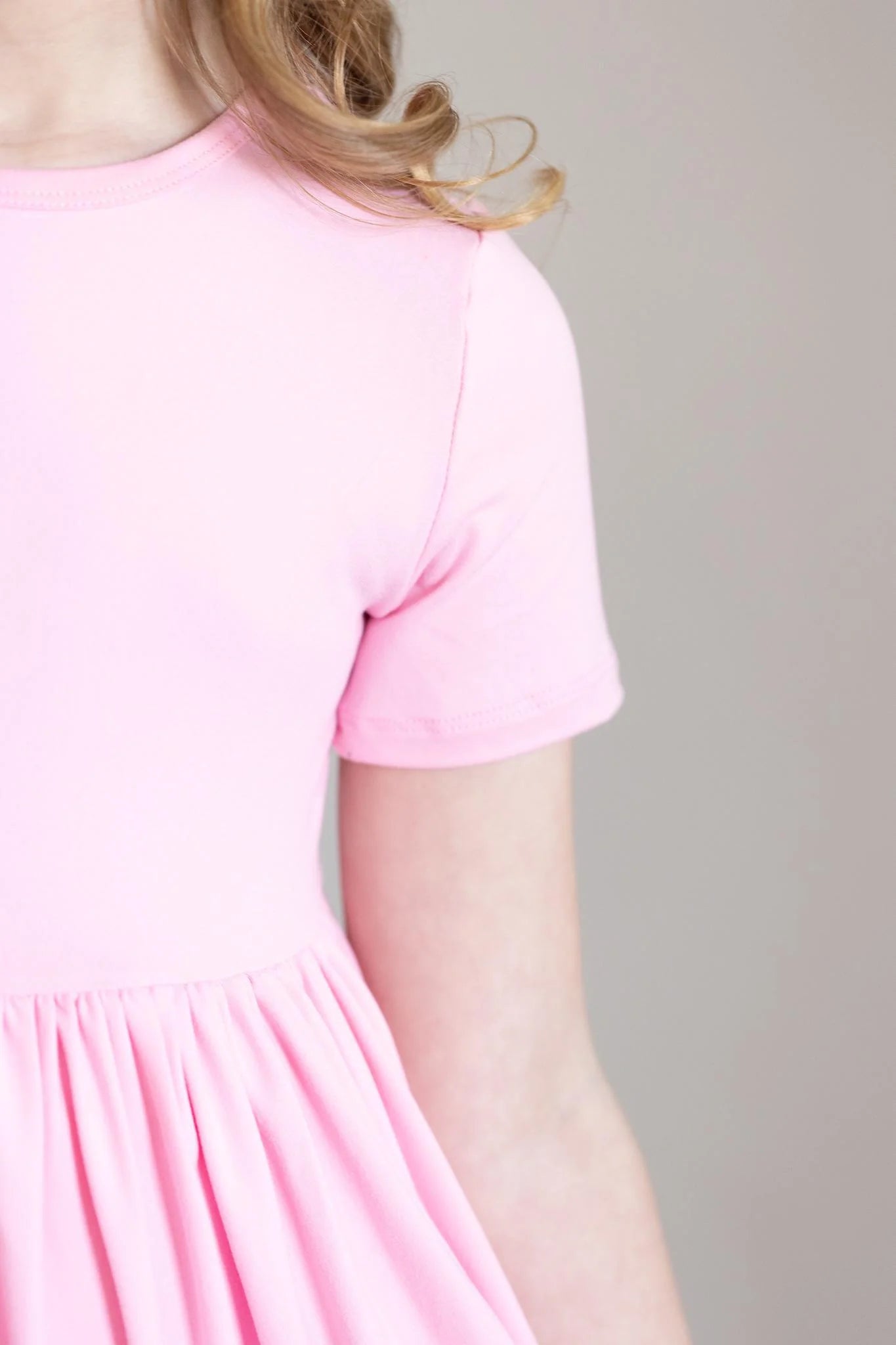 Bubblegum Pink Pocket Twirl Dress by Mila & Rose