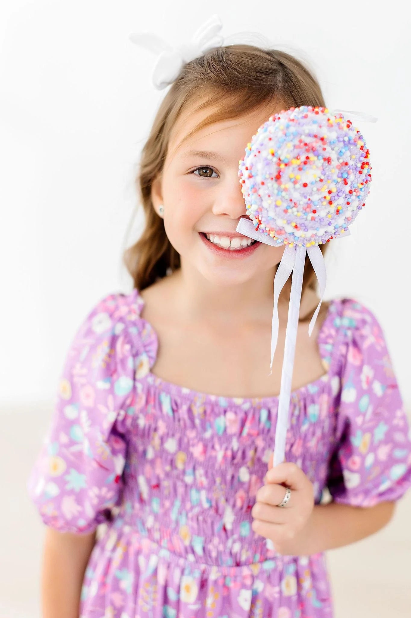 Playful Posy Smocked Ruffle Dress by Mila & Rose