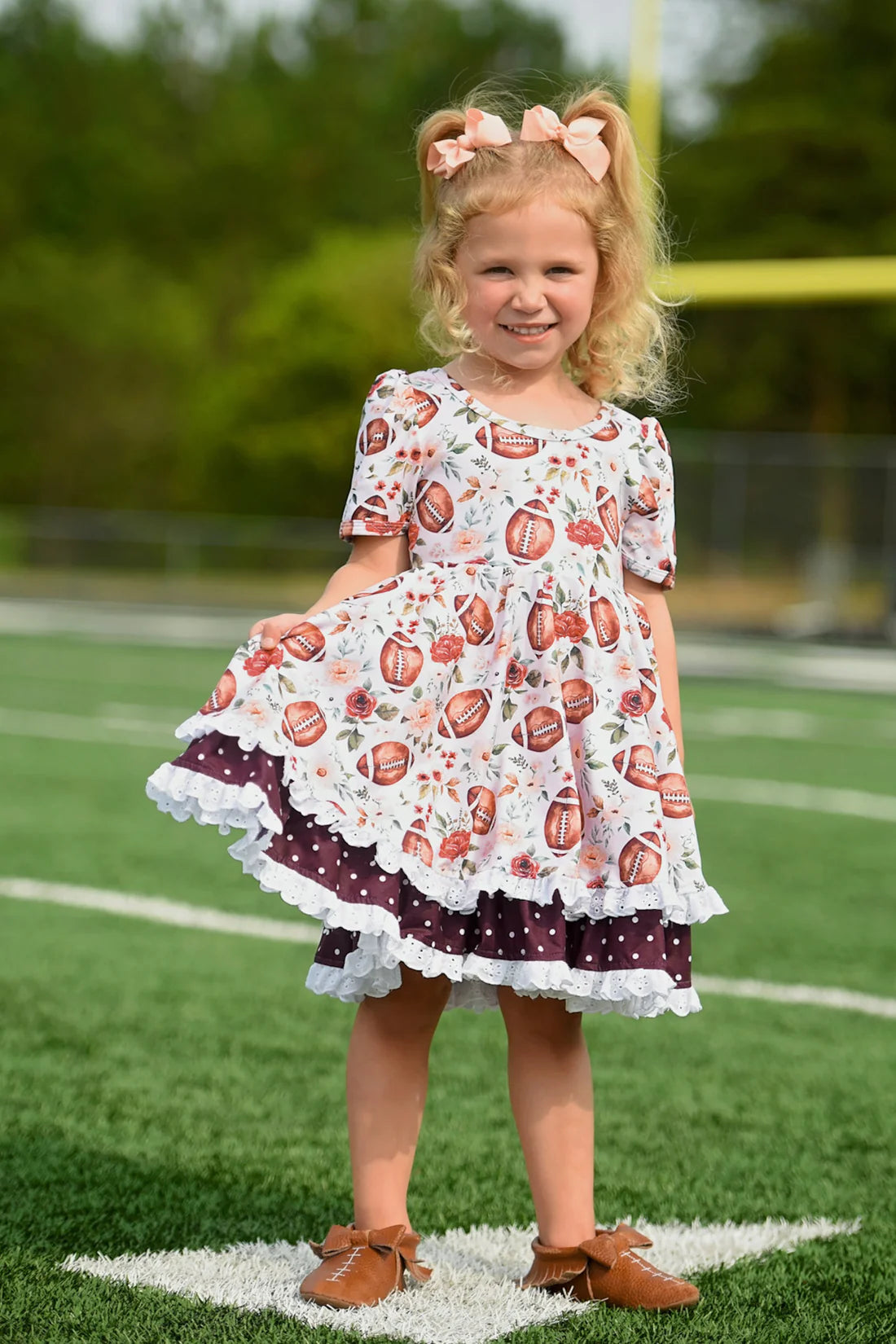 Touchdown Twirl Dress by Eliza Cate