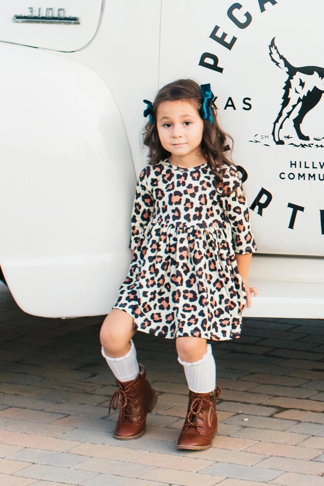 Wild One 3/4 Sleeve Pocket Twirl Dress by Mila & Rose