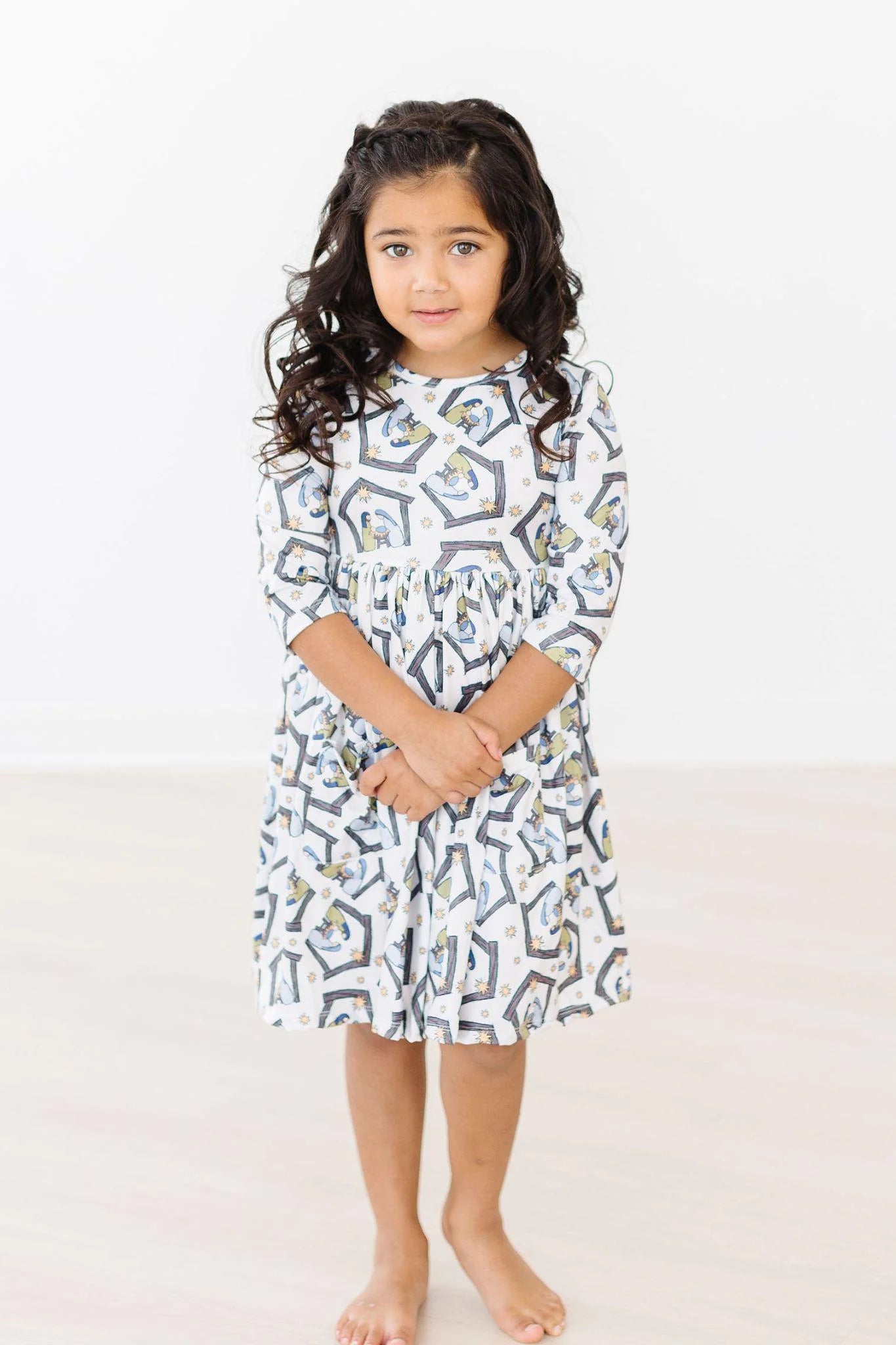 Nativity Pocket Twirl Dress by Mila & Rose