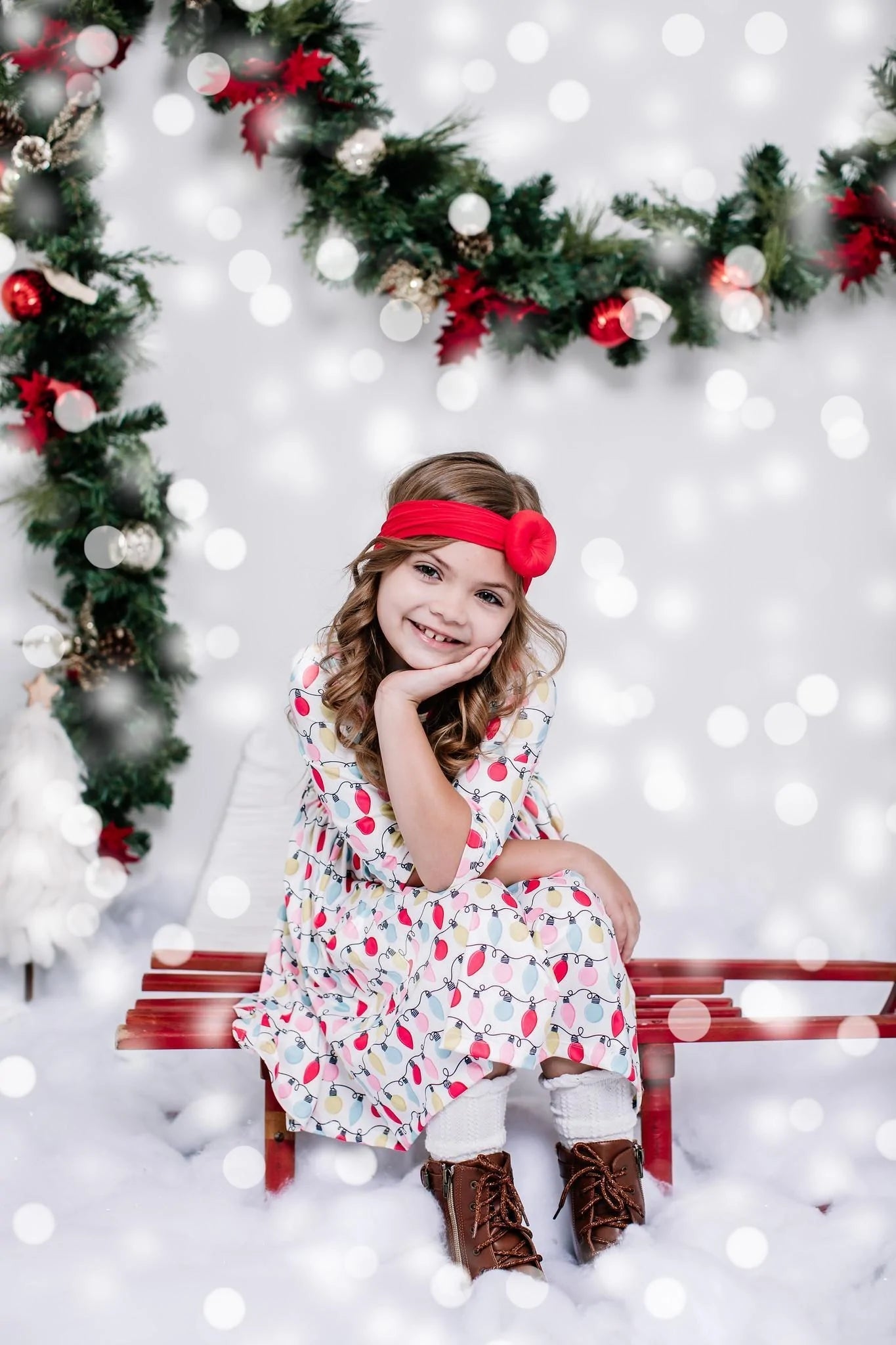 Merry & Bright 3/4 Sleeve Pocket Twirl Dress by Mila & Rose