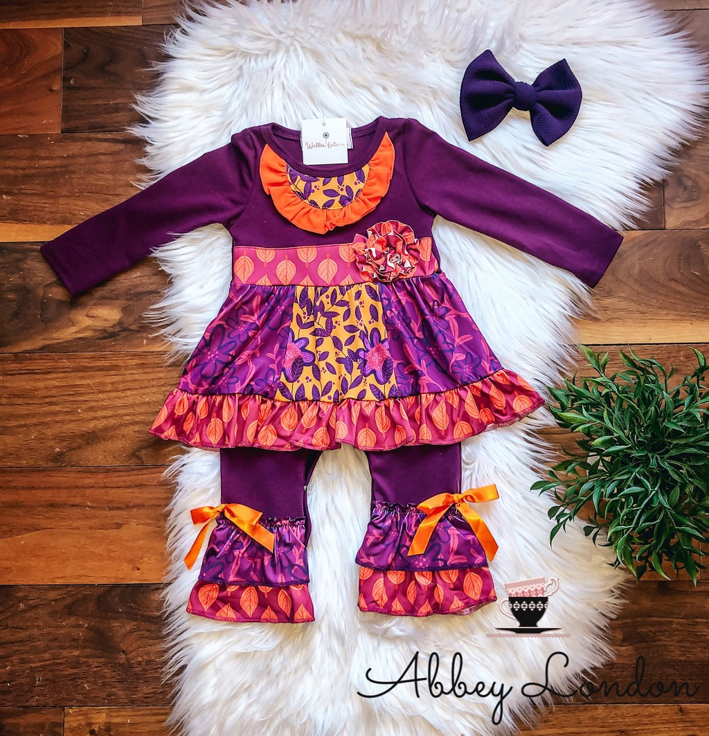 Autumn Floral Infant Romper by Wellie Kate