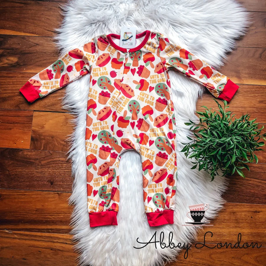 Cute to the Core Zippered Infant Romper by TwoCan