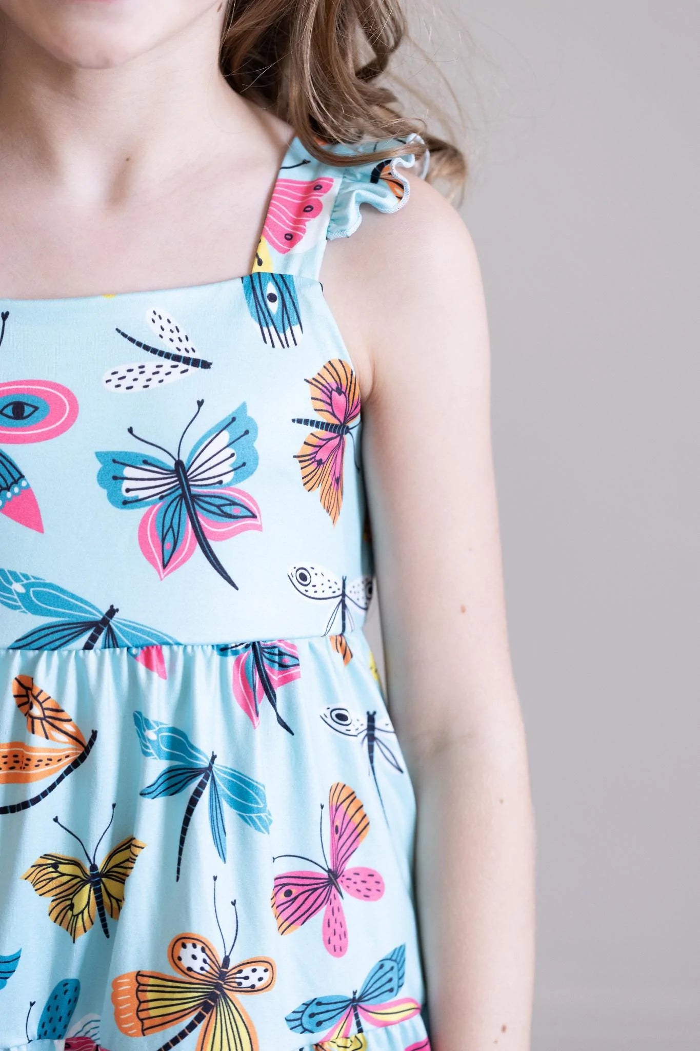 Little Flutters Ruffle Maxi Dress by Mila & Rose