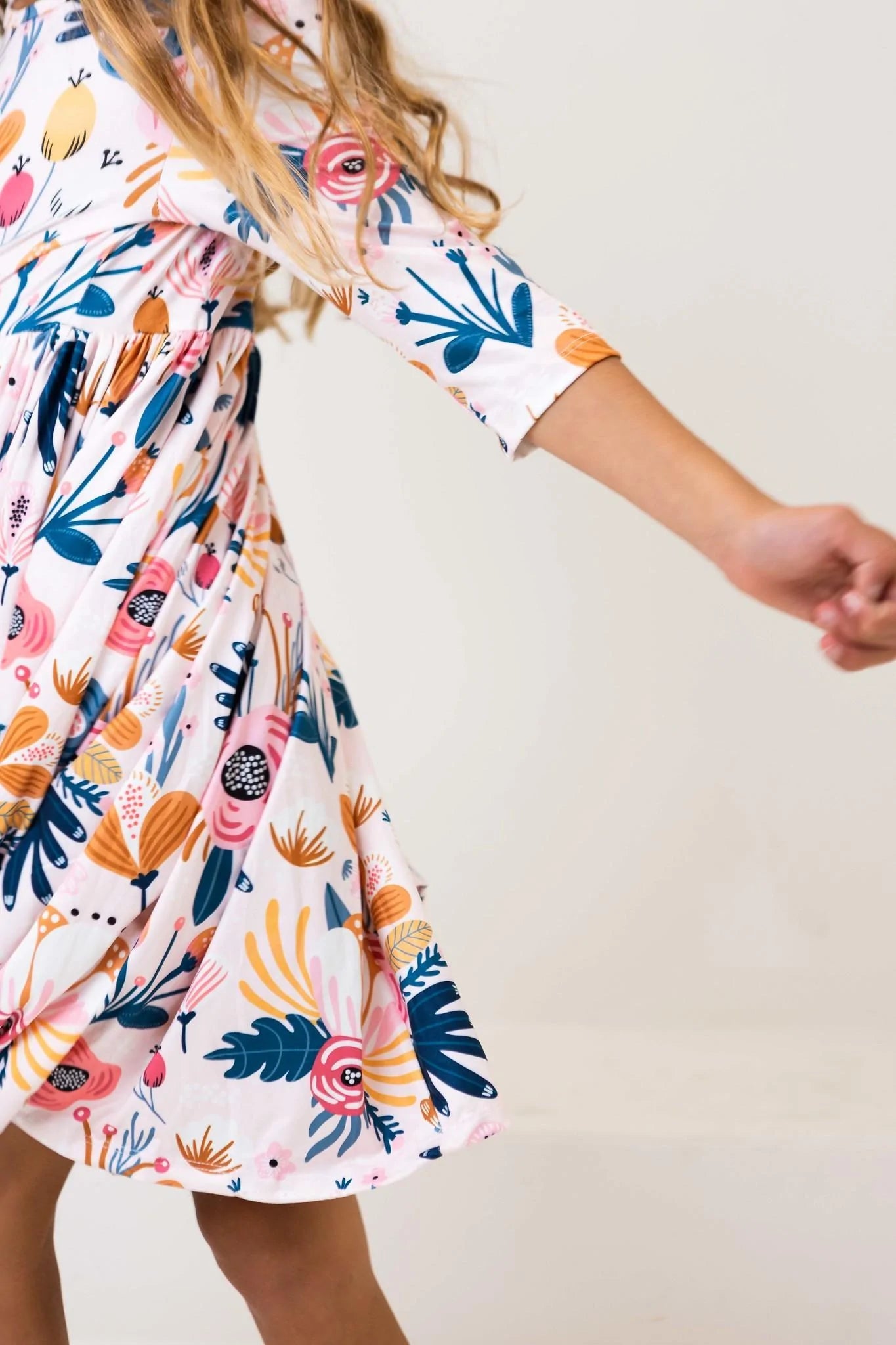 Blush Peony Twirl Dress by Mila & Rose