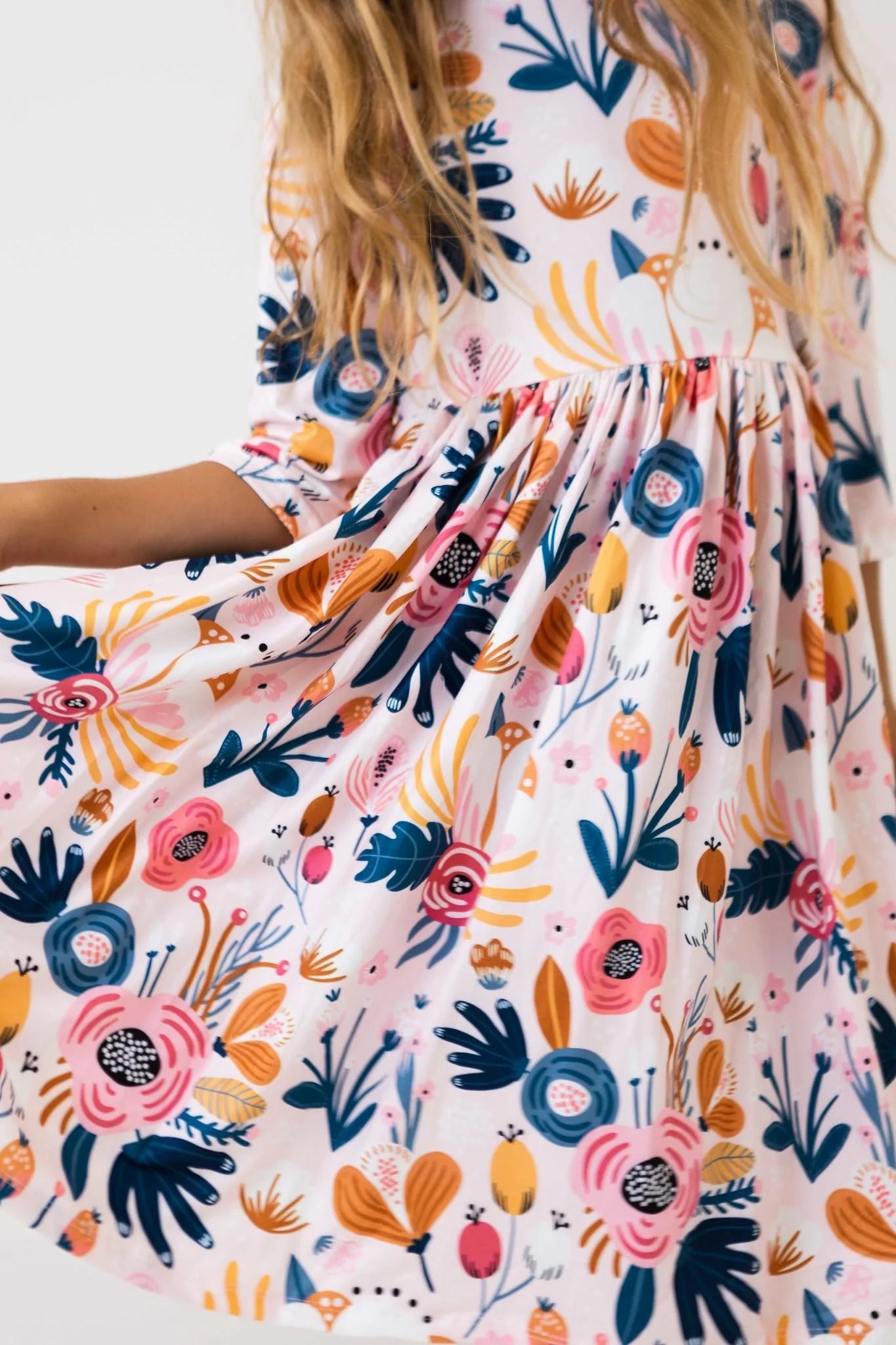 Blush Peony Twirl Dress by Mila & Rose