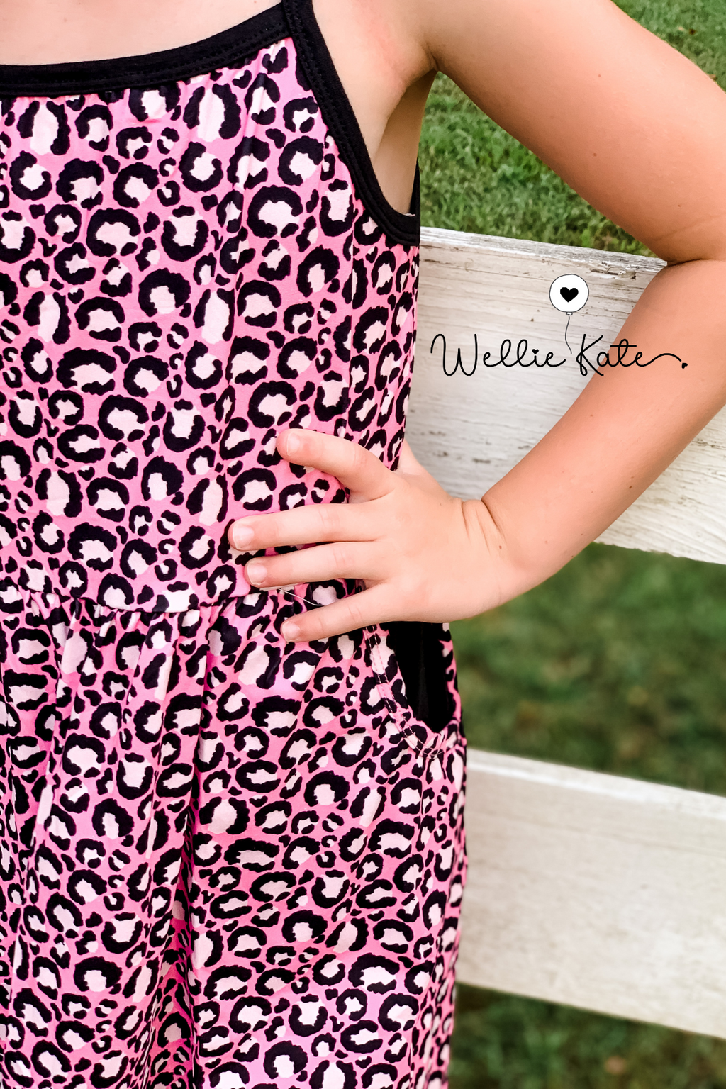 Pink Leopard Dress by Wellie Kate