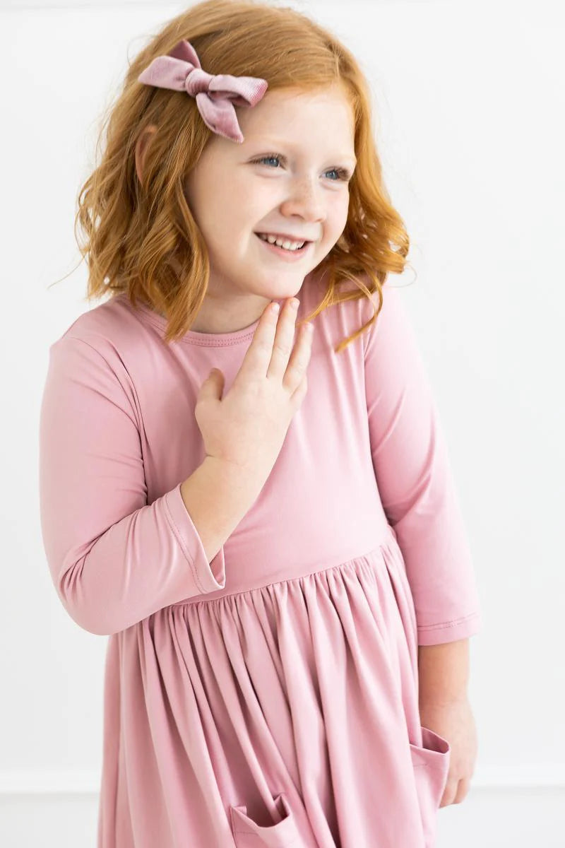 Vintage Pink Pocket Twirl Dress by Mila & Rose