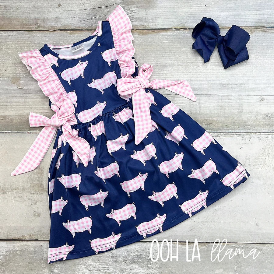 Ooh La Llama Piggy Picnic Dress