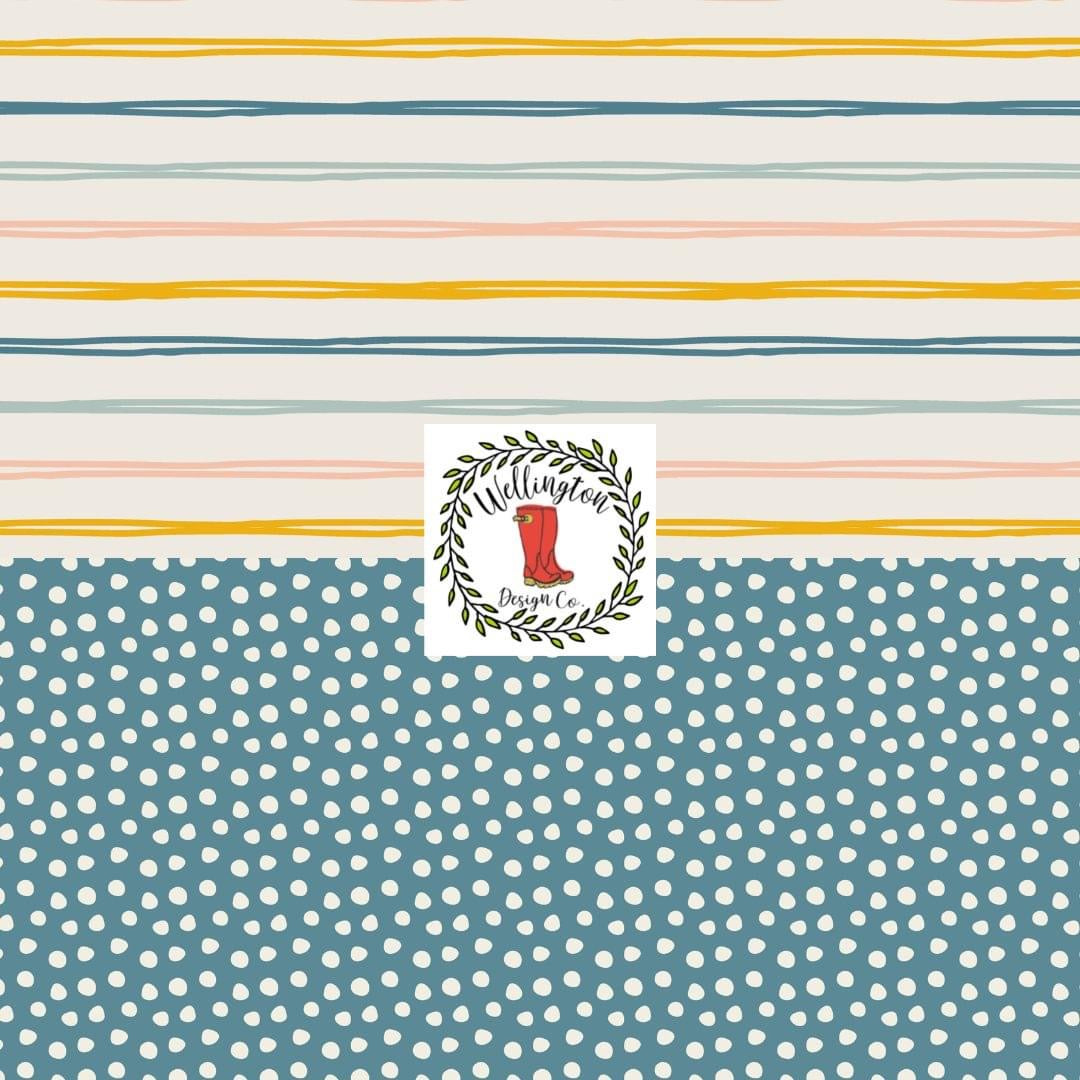 Stripes & Polka Dots Capri Set by Wellie Kate