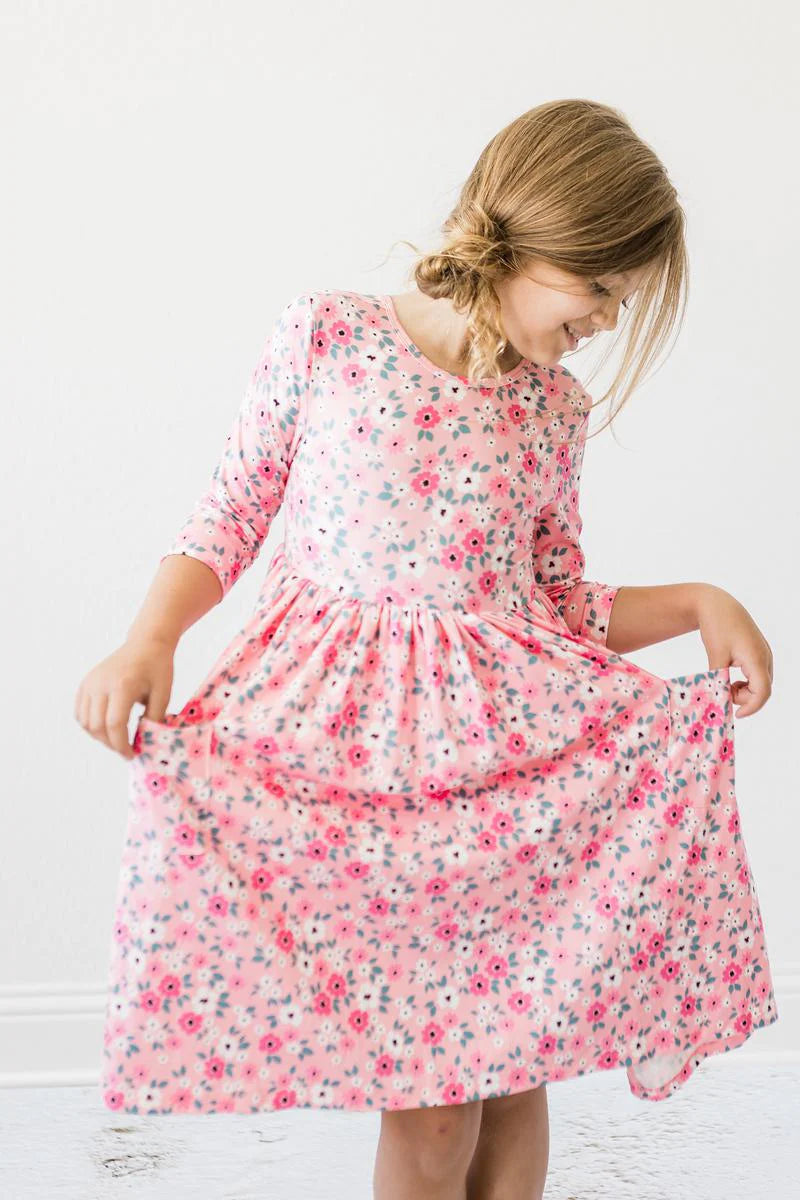 Azalea 3/4 Sleeve Pocket Twirl Dress by Mila & Rose