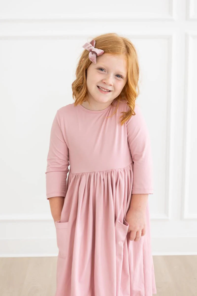 Vintage Pink Pocket Twirl Dress by Mila & Rose