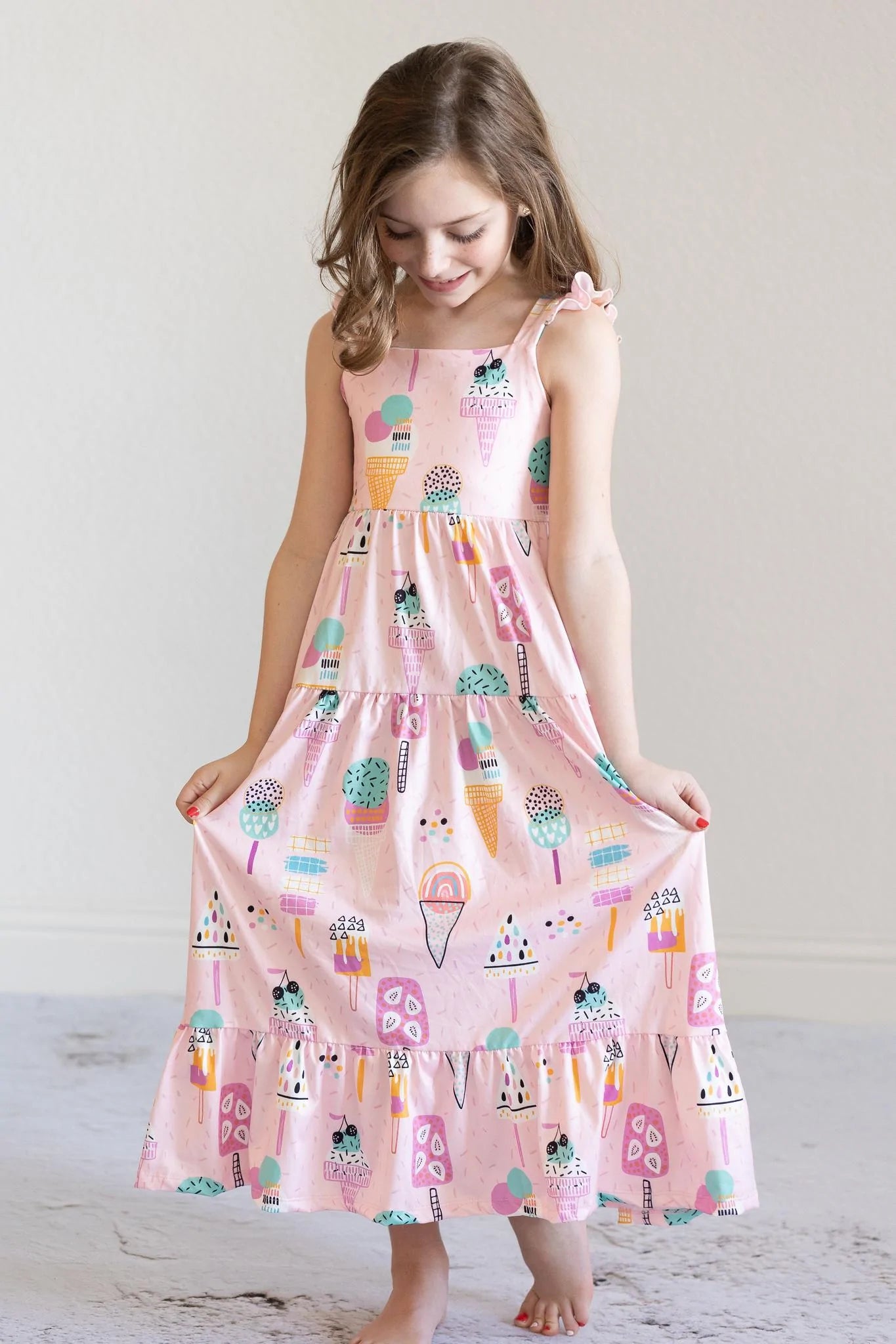 What’s the Scoop Ruffle Maxi Dress by Mila & Rose