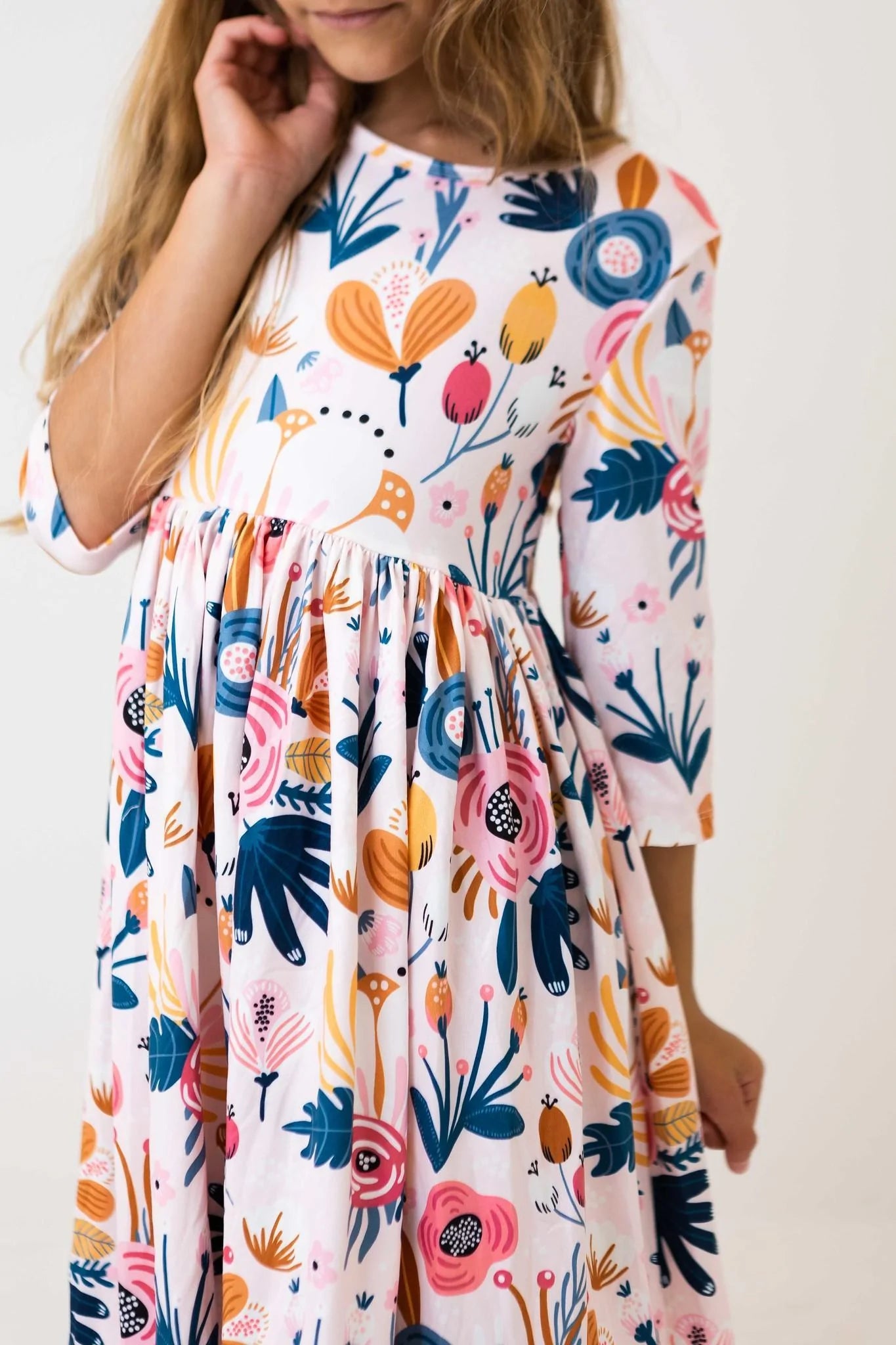 Blush Peony Twirl Dress by Mila & Rose