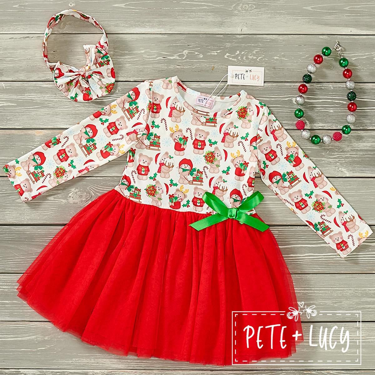 Pete + Lucy Christmas Bears Tulle