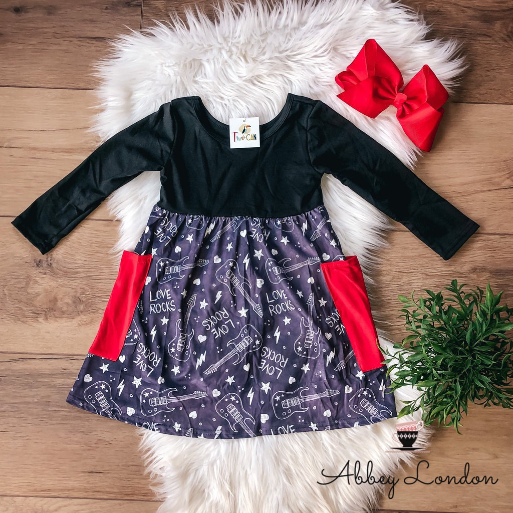 Love Rocks Large Pocket Dress by TwoCan