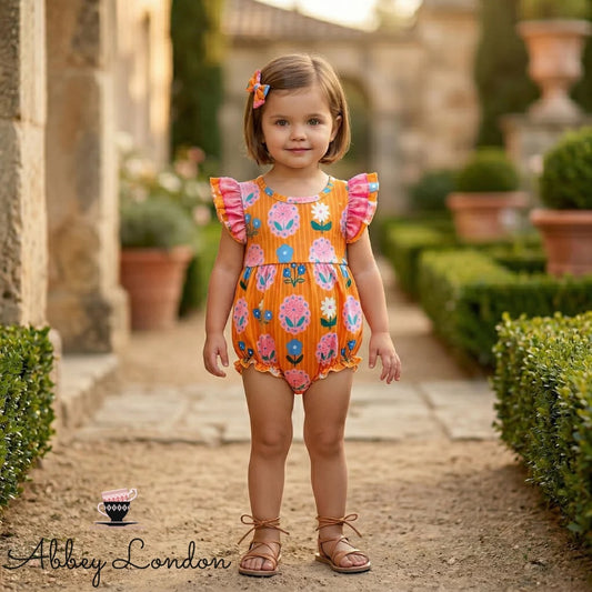 Mustard Flower Portraits Infant Onesie by TwoCan