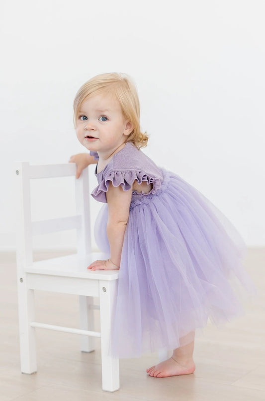 Lavender Shimmer Tutu Dress by Mila & Rose