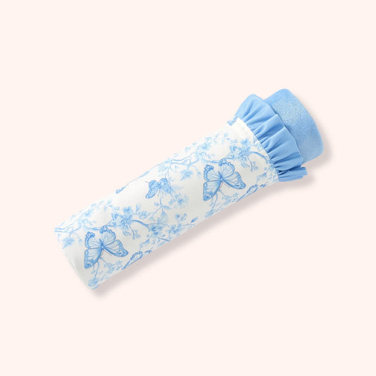 Vintage French Fairytale Minky Blanket (Blue) by Pete + Lucy