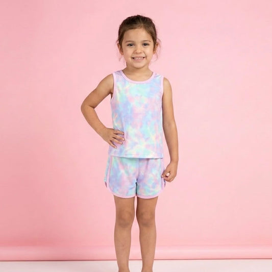 (Preorder) Cotton Candy Swirl Loungewear Set by Pete + Lucy