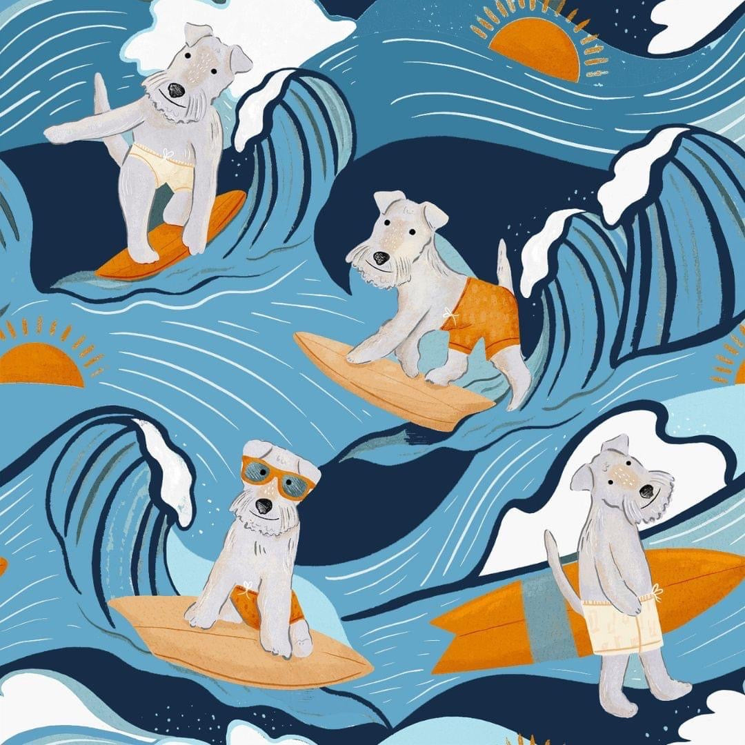 (Preorder) Surf’s Up Pup Shirt by Pete + Lucy