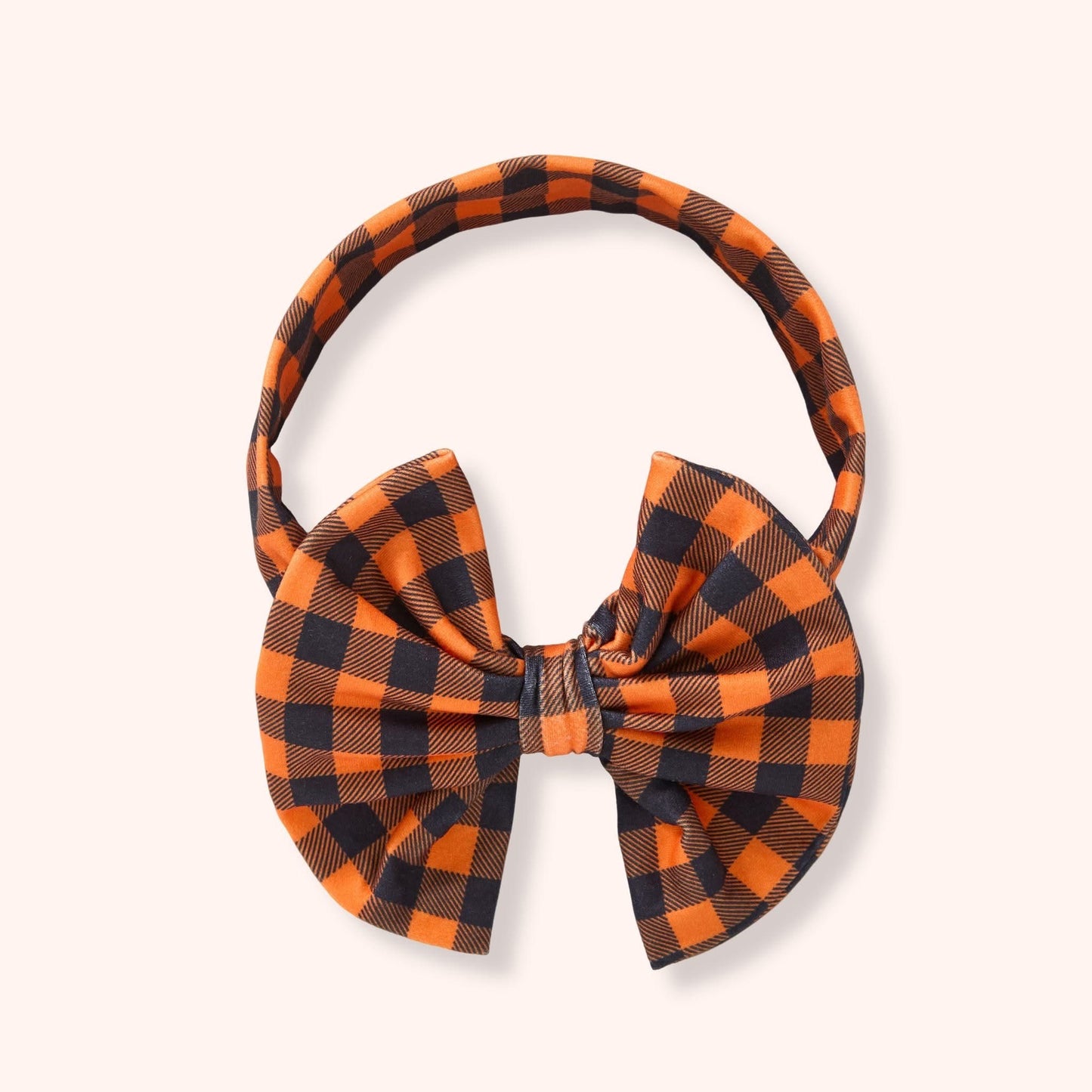 (Preorder) Harvest Gingham Bow Headband by Pete + Lucy