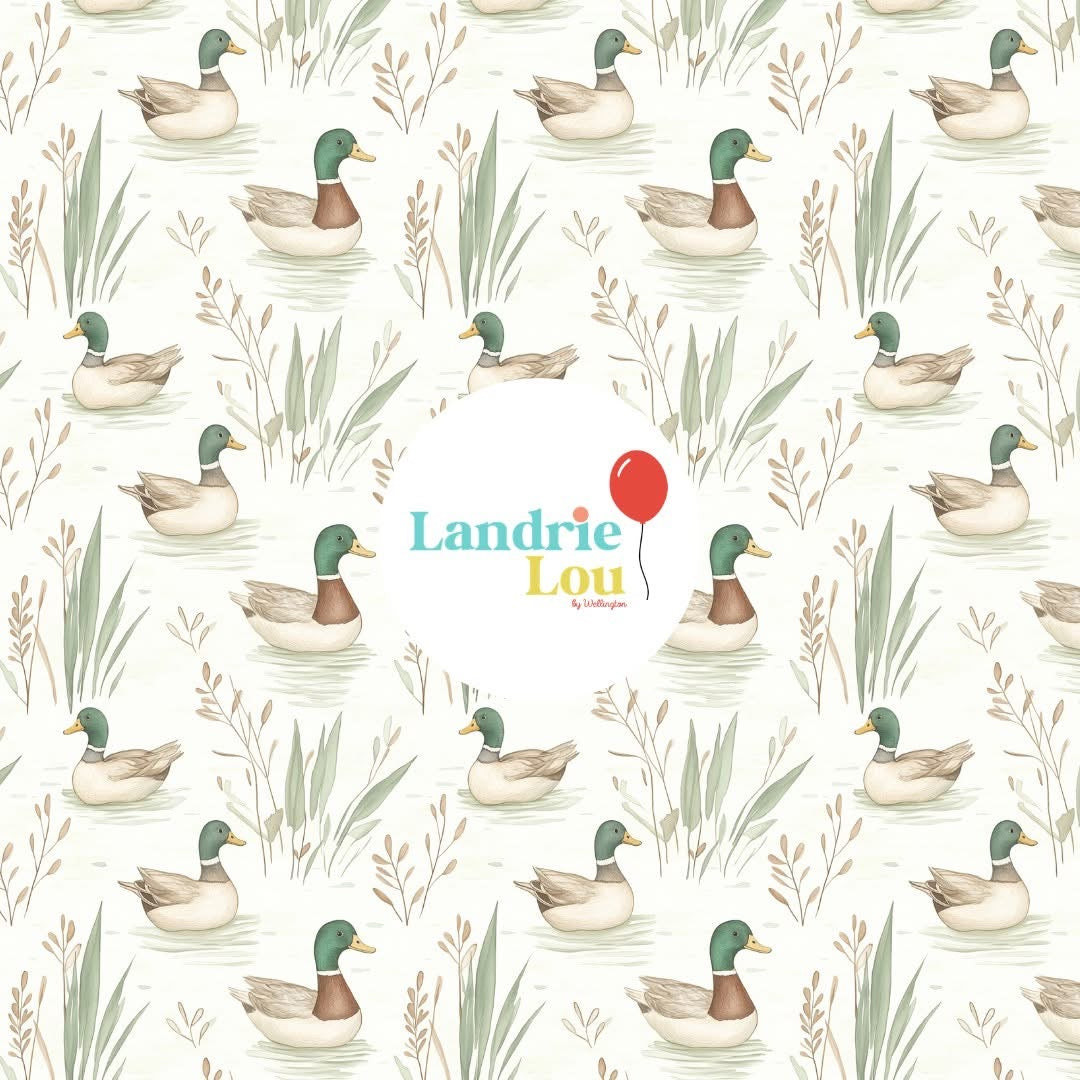 Duck Pond Zip & Play Romper by Landrie Lou