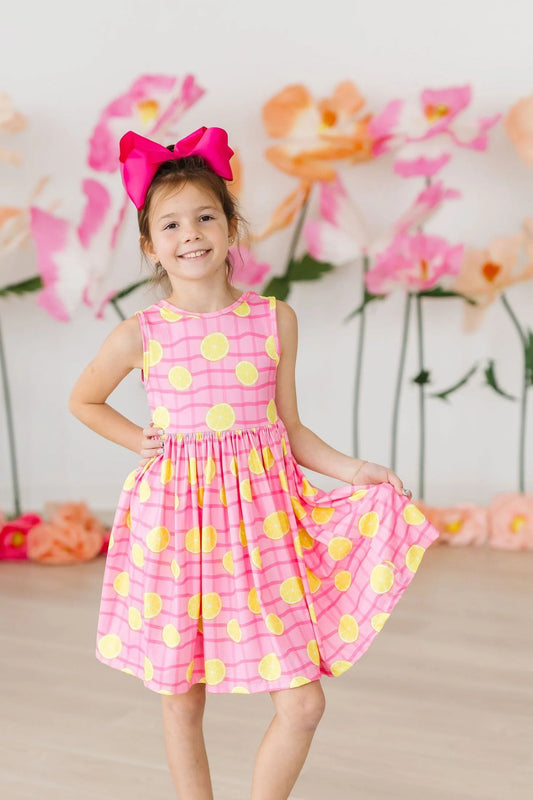 Pink Lemonade Tank Twirl Dress by Mila & Rose