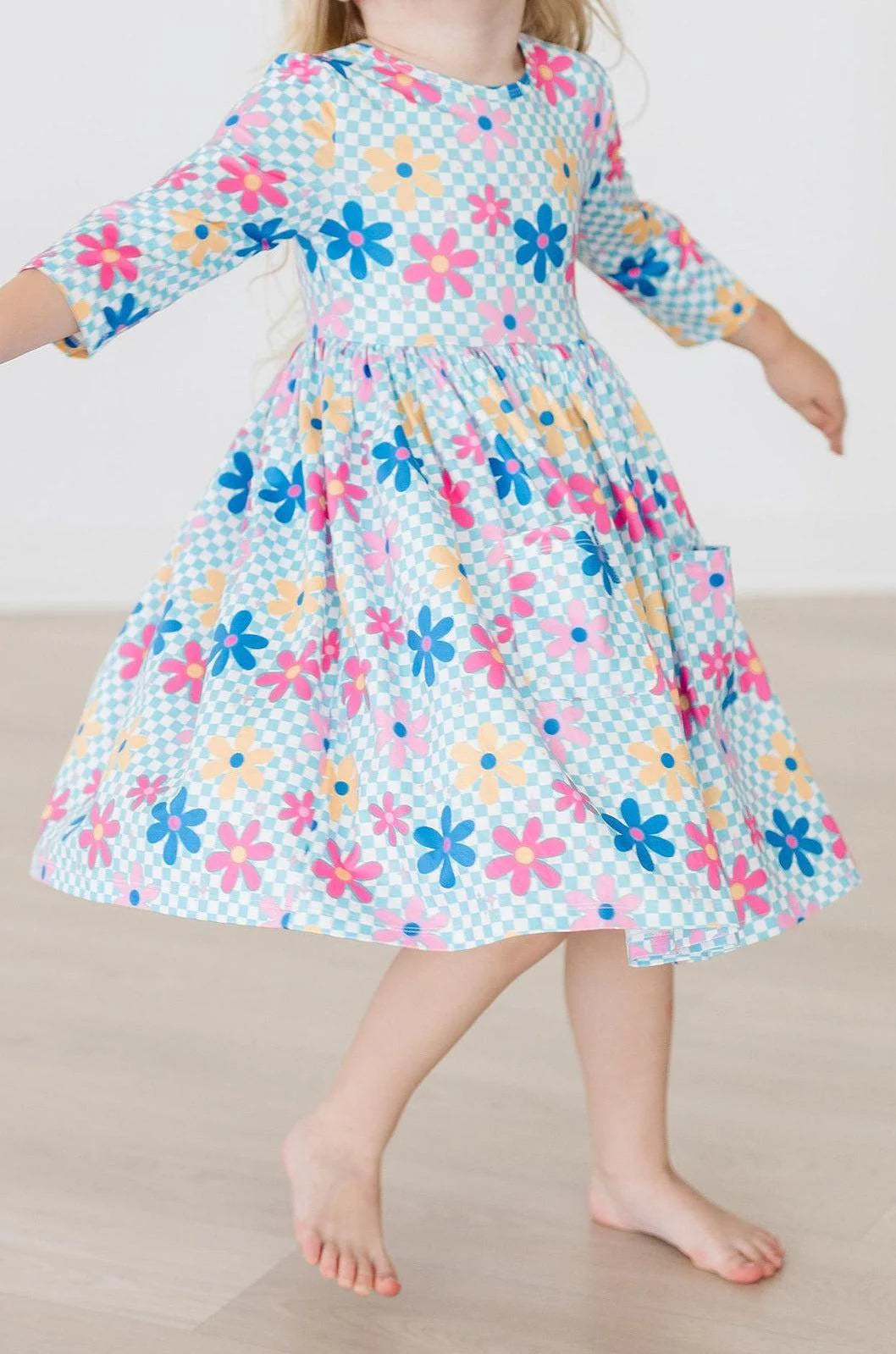 Crazy Daisy Pocket Twirl Dress by Mila & Rose