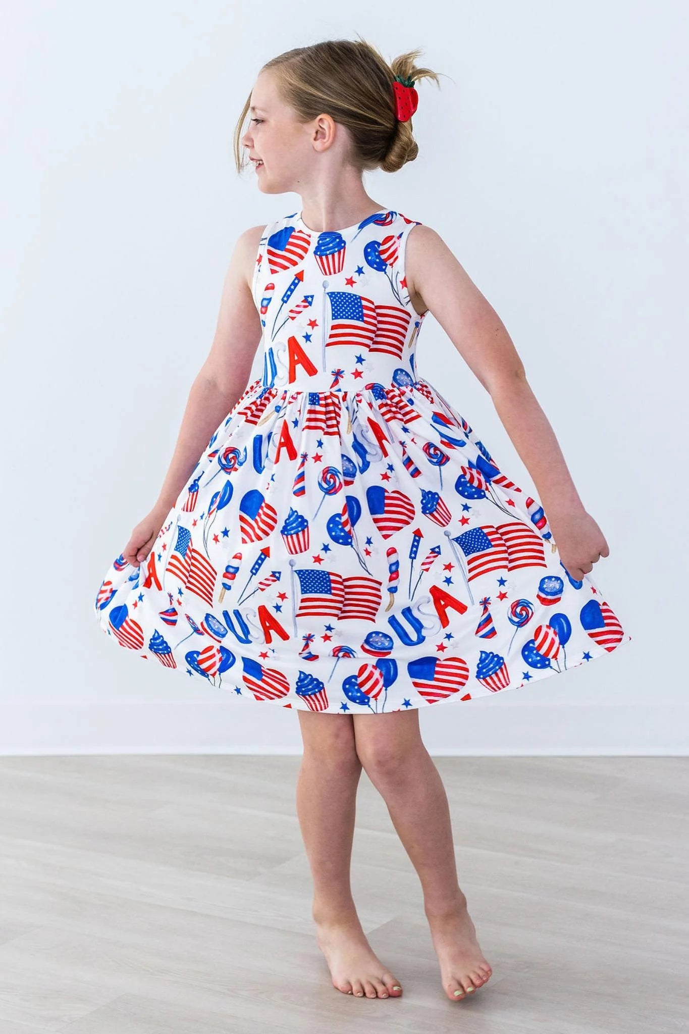 Party in the USA Tank Twirl Dress by Mila & Rose