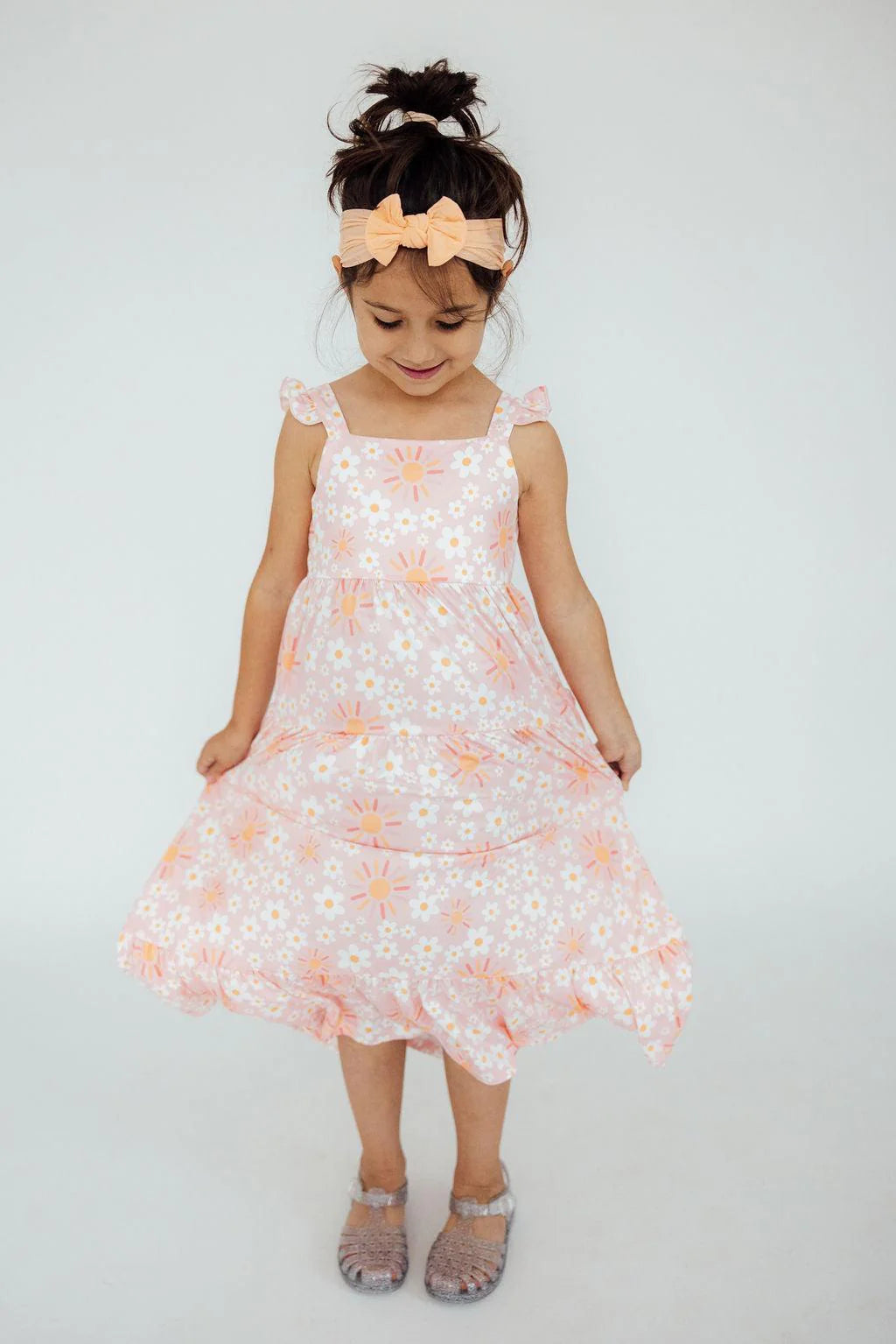 Sweet & Sunny Ruffle Maxi Dress by Mila & Rose