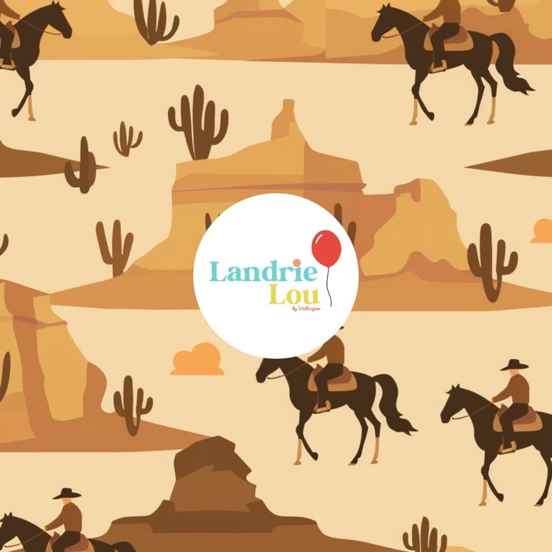 Desert Horses Zip & Play Romper by Landrie Lou