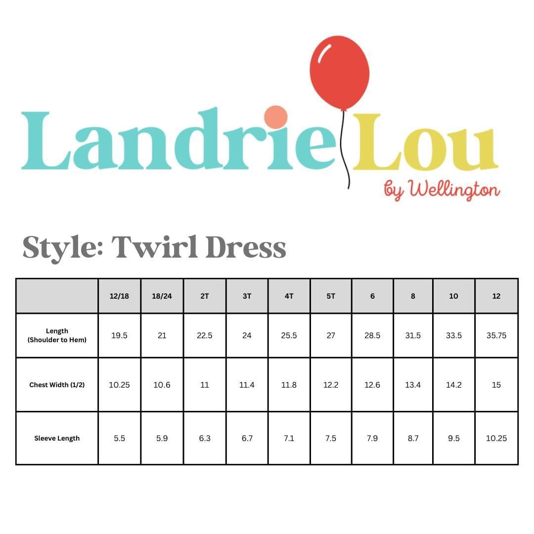 Winter Blue Twirl Dress by Landrie Lou