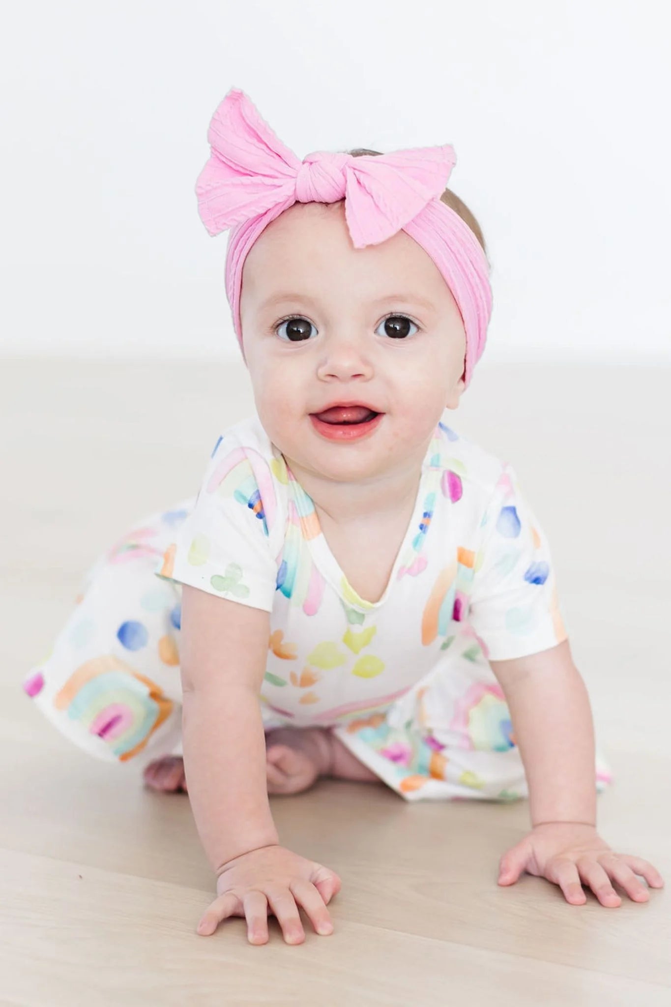 Watercolor Rainbows Twirl Bodysuit by Mila & Rose