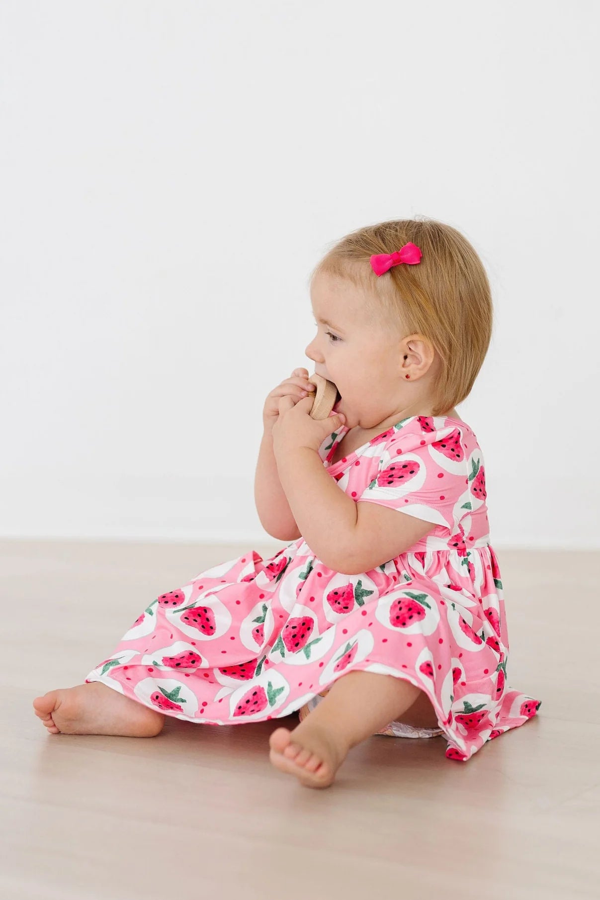 Strawberry Fields Pocket Twirl Dress by Mila & Rose