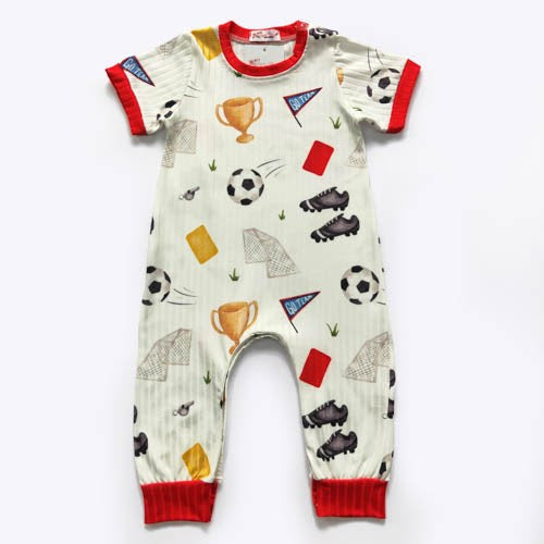 Soccer Infant Romper by Clover Cottage