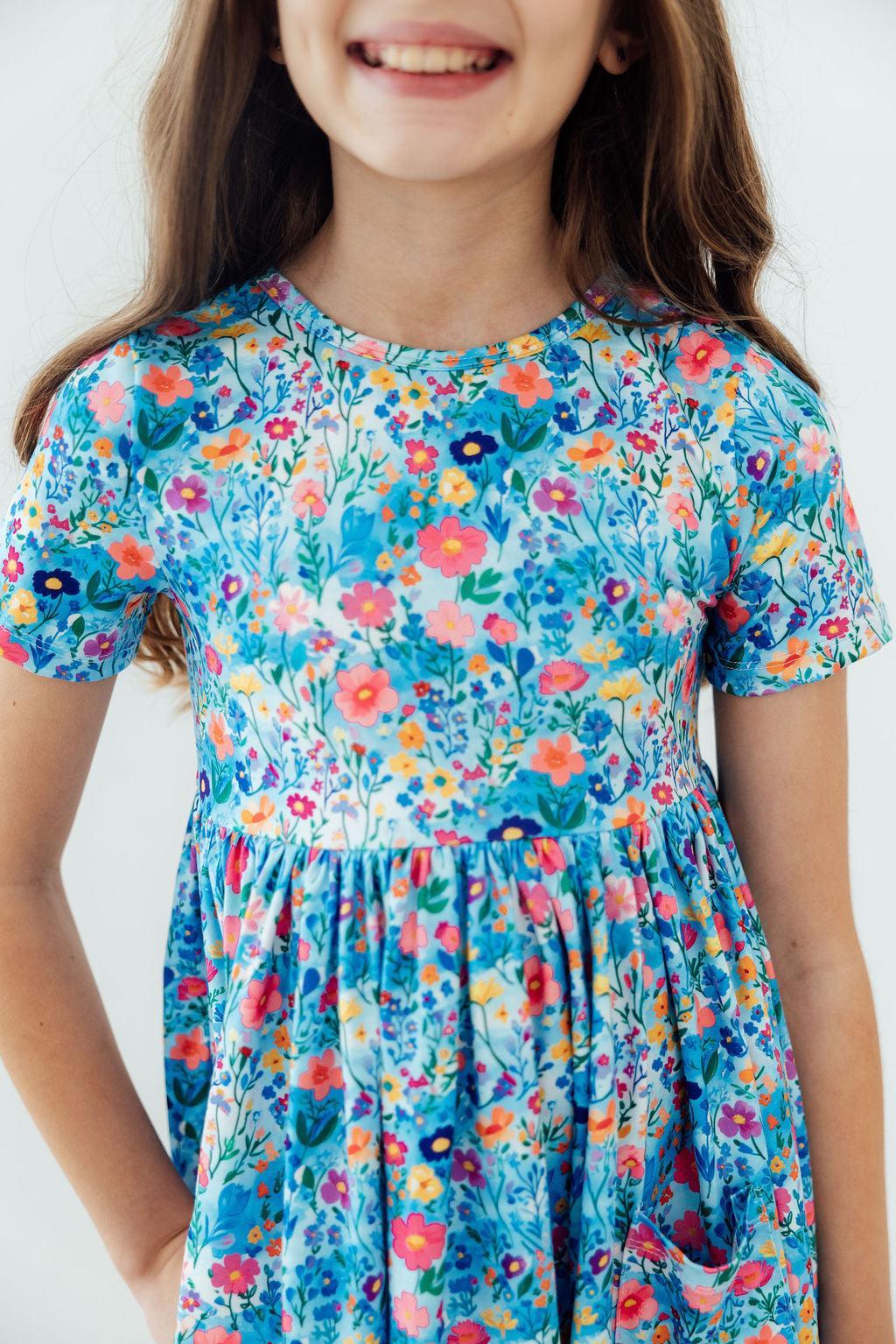 Blooming in Wonderland Pocket Twirl Dress by Mila & Rose