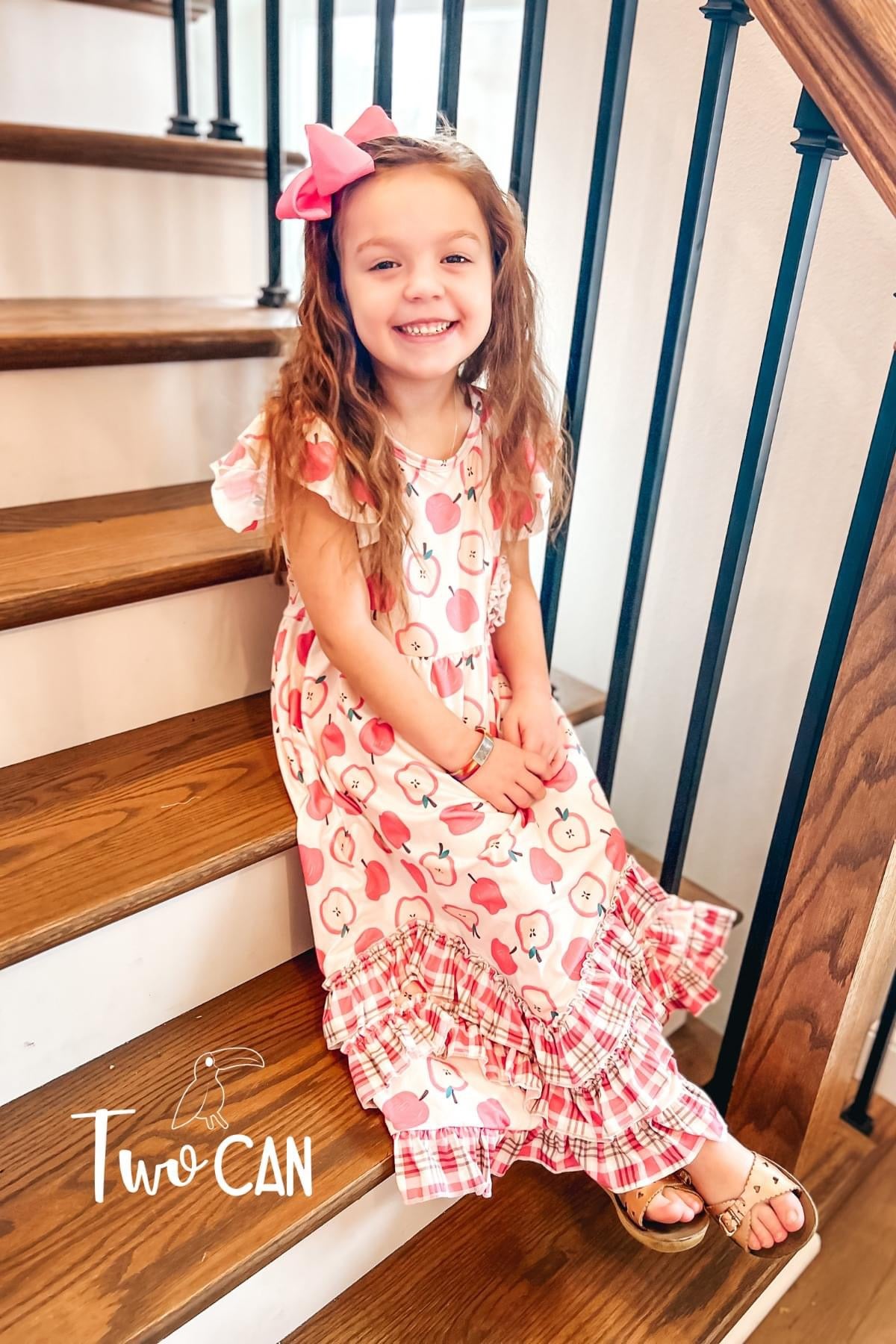 Back to School Apple Maxi Dress by TwoCan