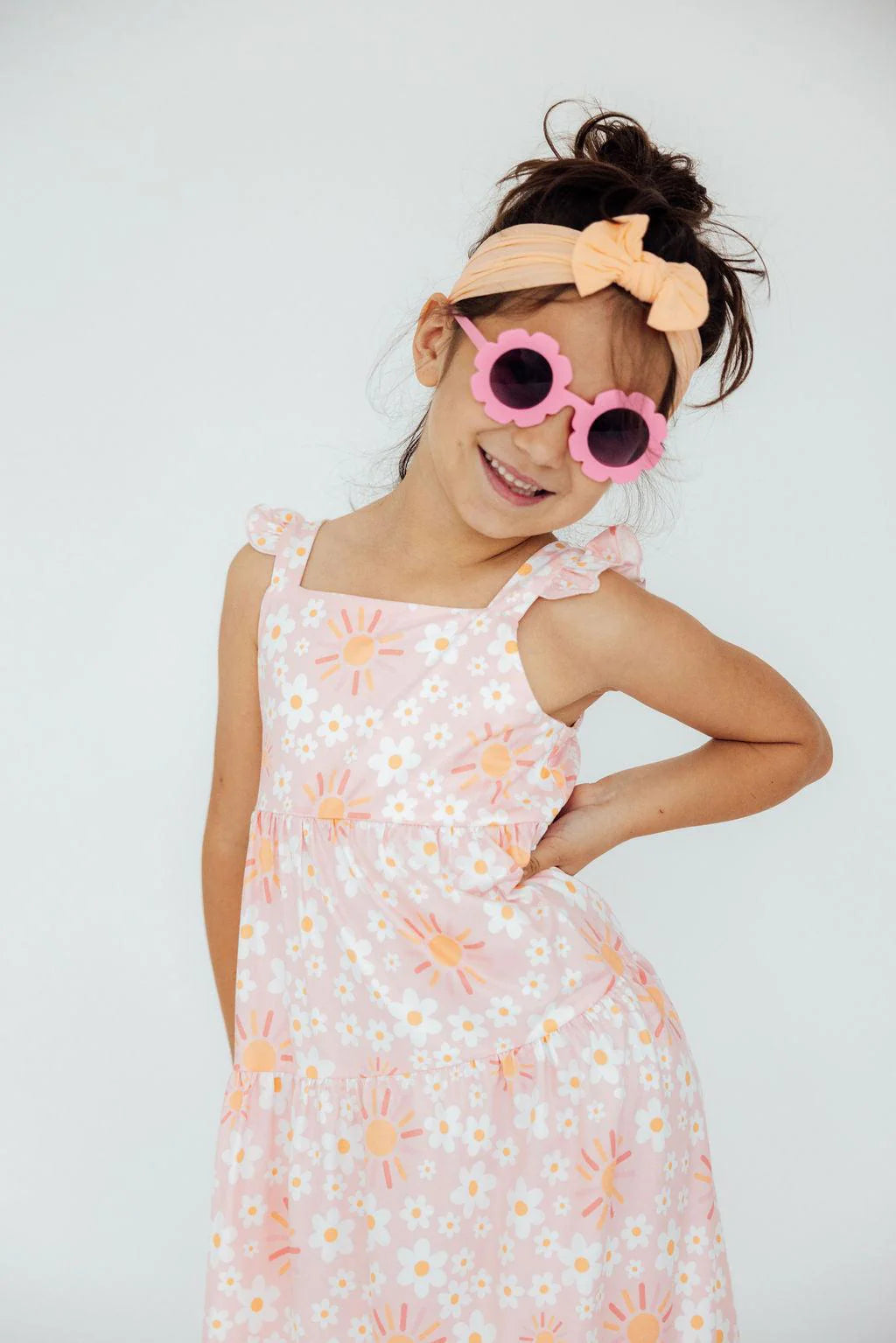 Sweet & Sunny Ruffle Maxi Dress by Mila & Rose
