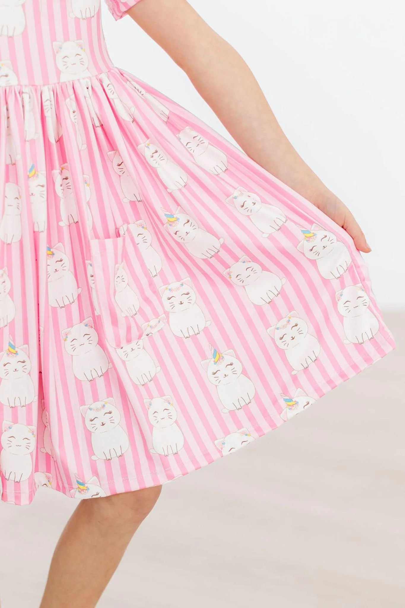 Kittycorn Pocket Twirl Dress by Mila & Rose