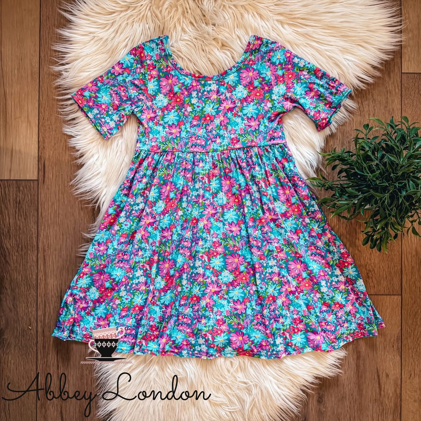 Painted Wildflower All Day Twirl Dress by Landrie Lou