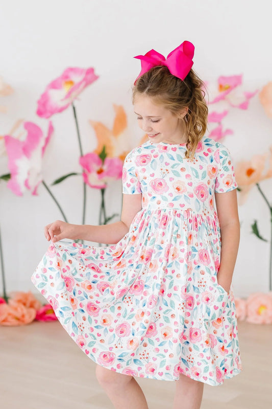 Rosettes Twirl Dress by Mila & Rose
