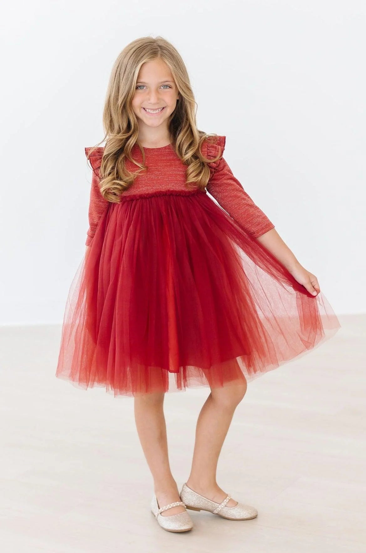 Pumpkin Spice Shimmer Tutu Dress by Mila & Rose