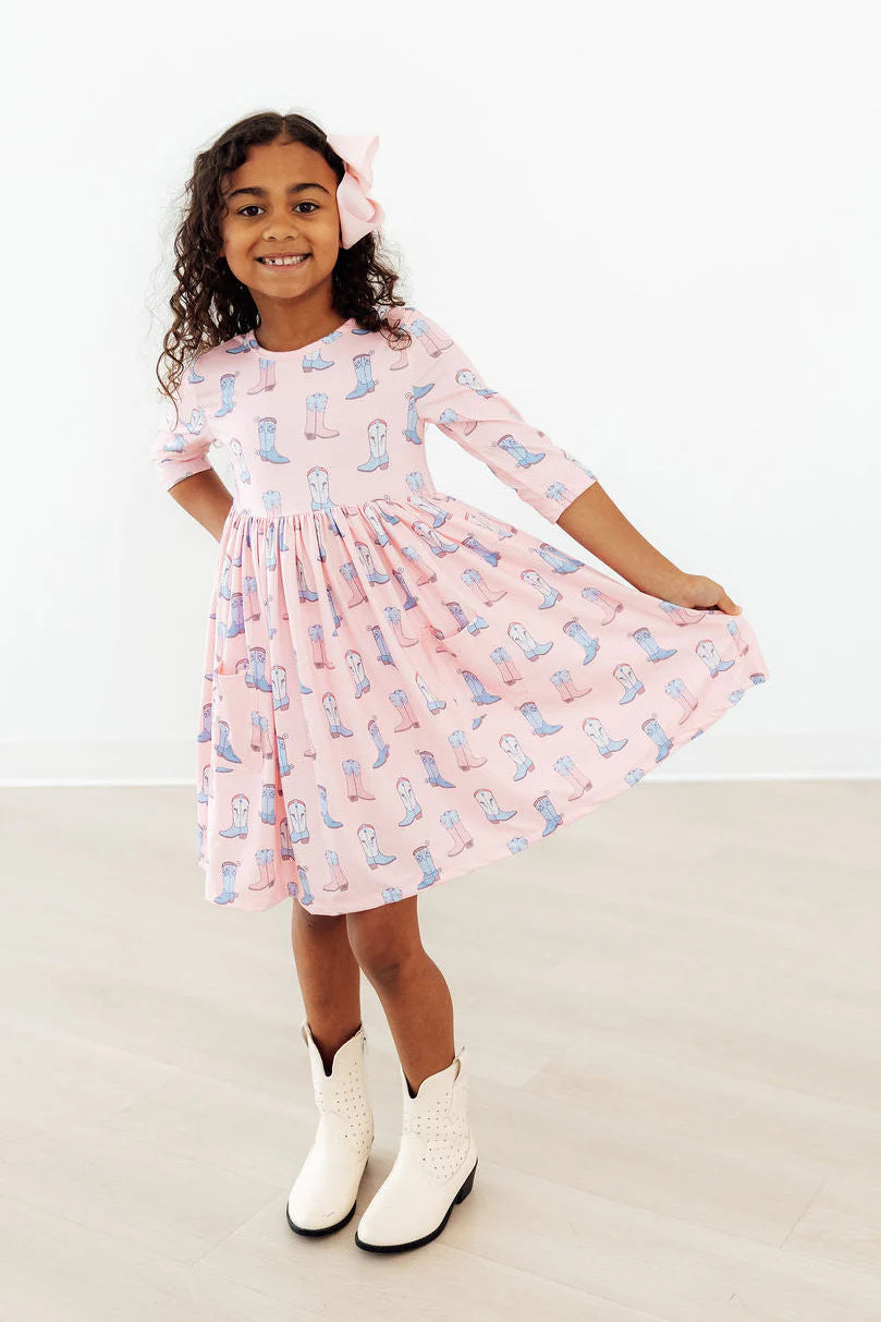 Ribbons & Rodeos Pocket Twirl Dress by Mila & Rose