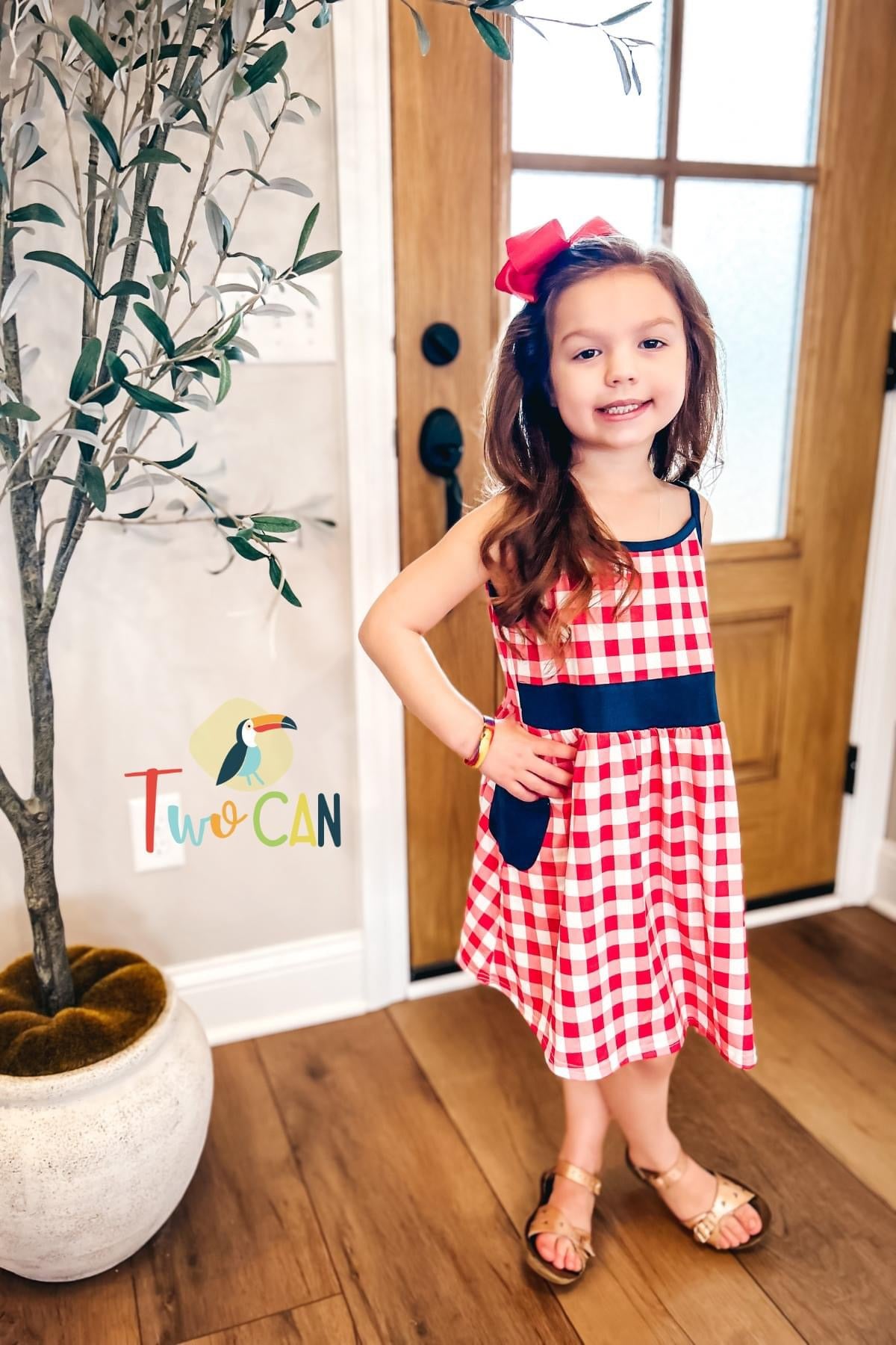 Americana Gingham Dress by TwoCan