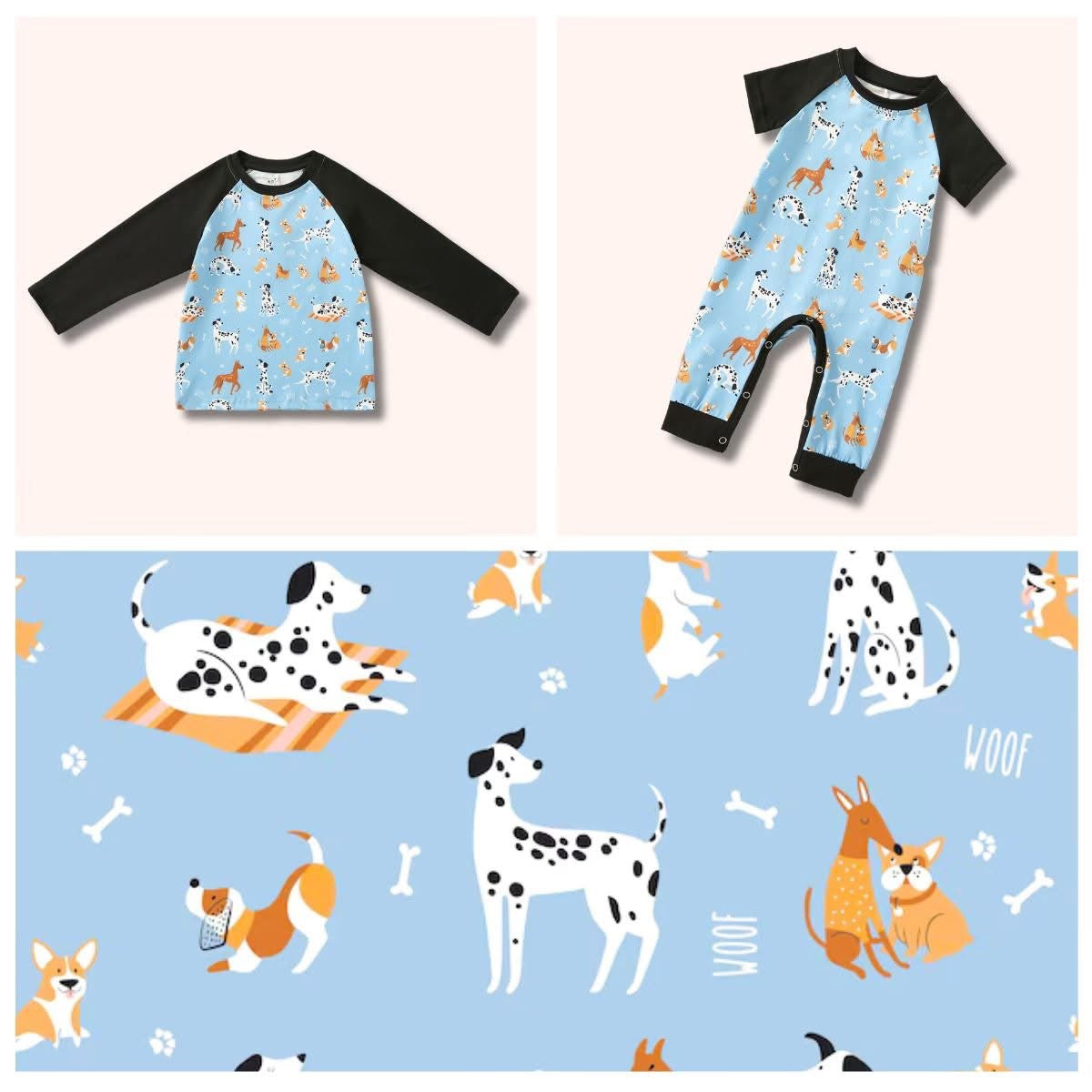 Playful Paws Boys’ Infant Romper by Pete + Lucy