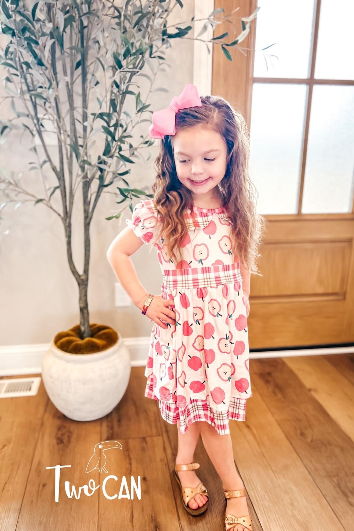 Back to School Apple Dress by TwoCan