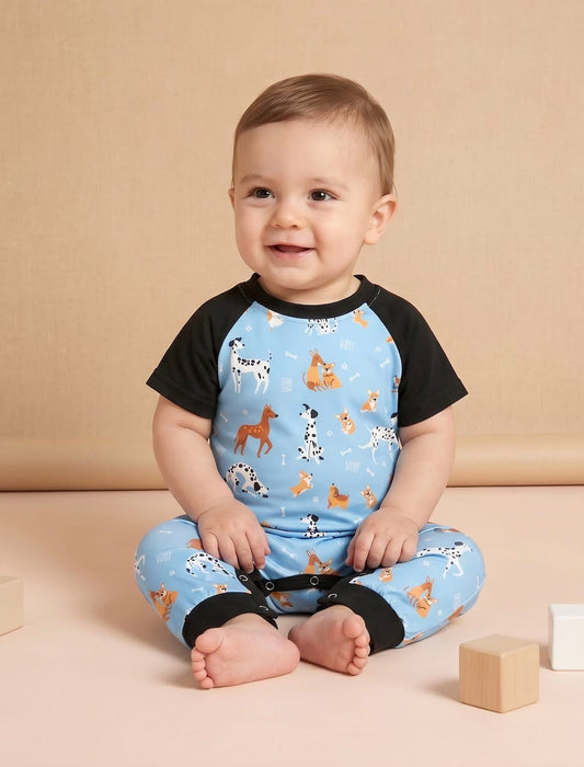 Playful Paws Boys’ Infant Romper by Pete + Lucy