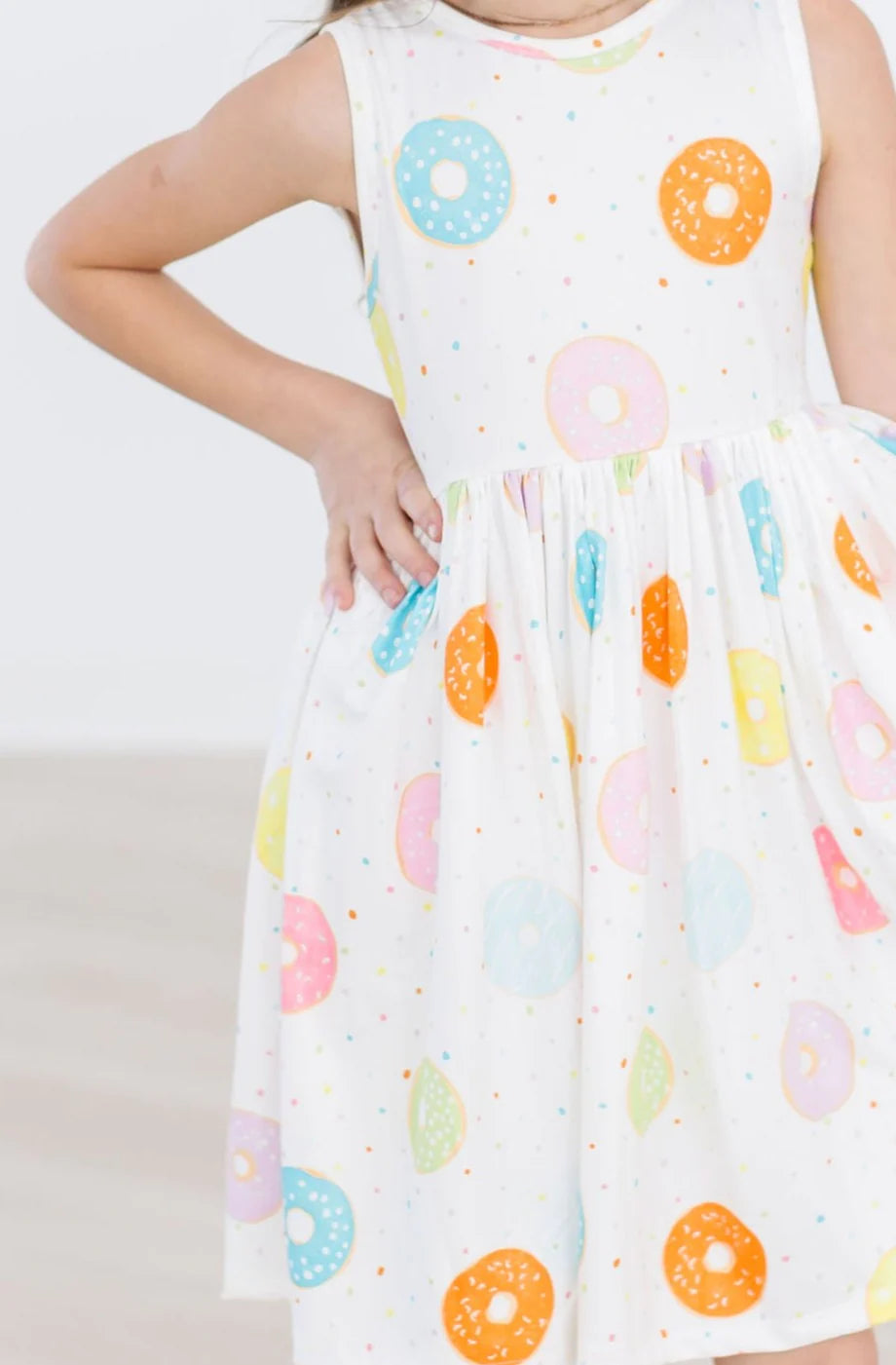Sprinkle Donut Tank Twirl Dress by Mila & Rose